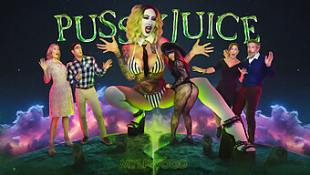 Mochi Mona Lidera Una Fiesta Sexual Salvaje En La Parodia Xxx De Beetlejuice.